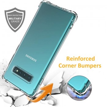 Silikoninis-Anti shock 1 mm. storio dėklas (GALAXY S10)